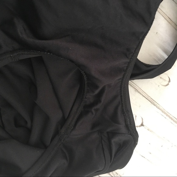 Speedo One Piece Black Bathing Suit Size 14 - Picture 5 of 8